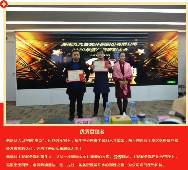 九九智能環(huán)保2020年度總結(jié)表彰大會(huì)