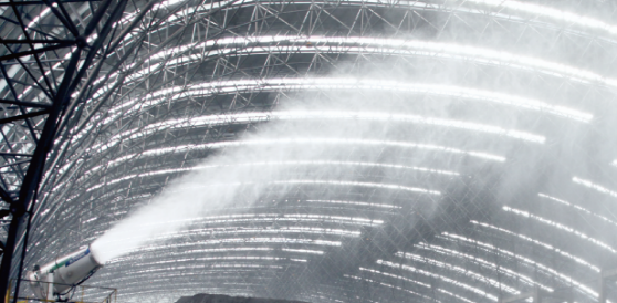 鷹眼聯(lián)動霧炮如何治理無組織排放粉塵治理的？